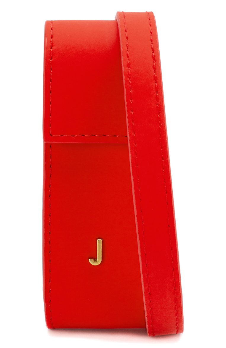 Женская сумка le porte rouge à lèvres JACQUEMUS красного цвета, арт. 194AC03/70490 | Фото 5 (Материал: Натуральная кожа; Размер: mini; Ремень/цепочка: На ремешке; Сумки-технические: Сумки через плечо; Драгоценные камни: Проставлено; Материал сплава: Проставлено)