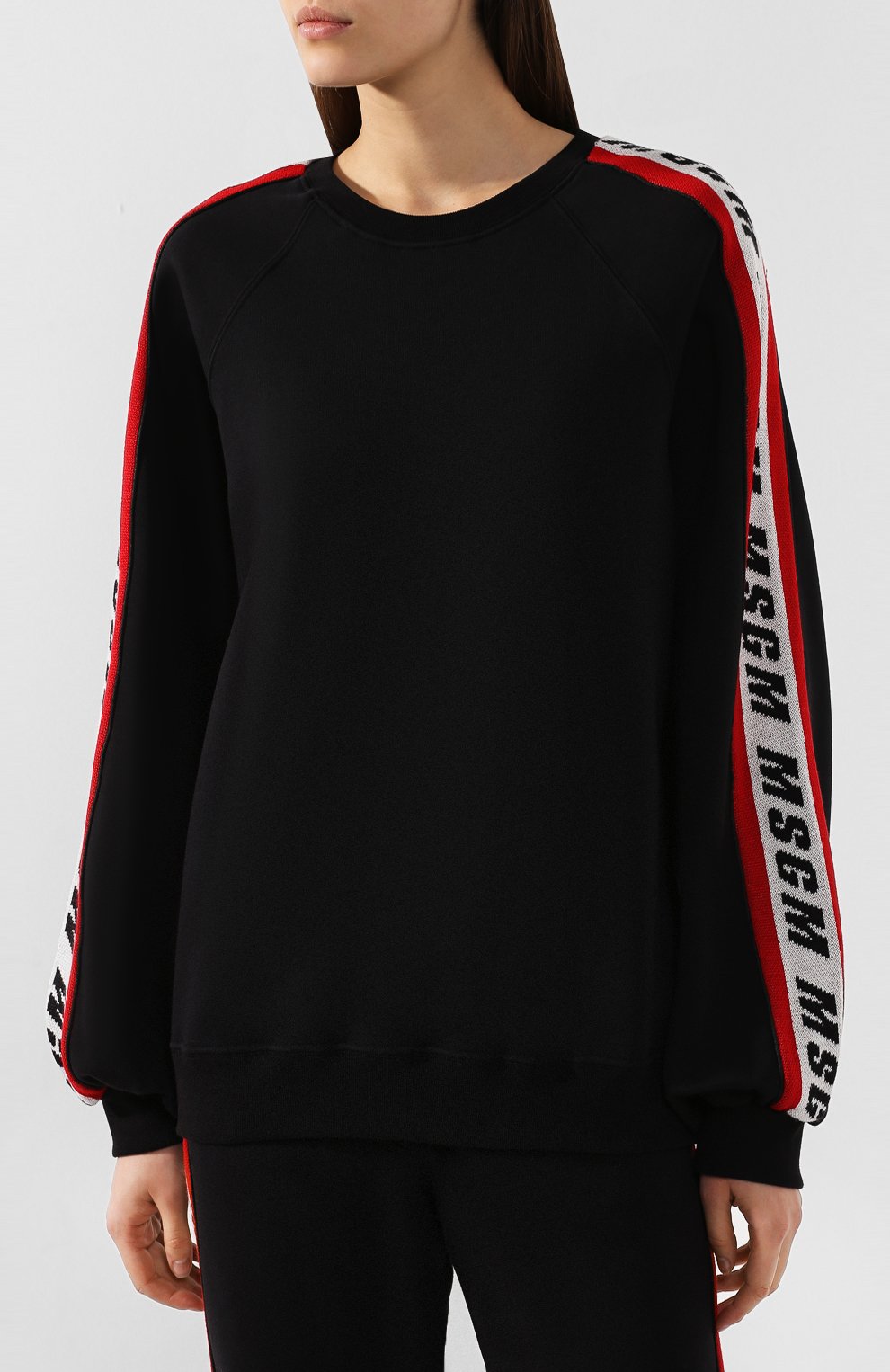 Хлопковый пуловер MSGM, арт. 2741MDM73 195799, фото 3