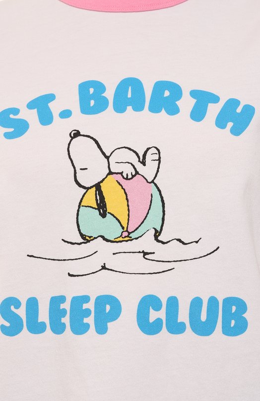 Хлопковая футболка MC2 Saint Barth EMILIE STRING/STBW/01944F Белый  EMILIE STRING/STBW/01944F Фото 5
