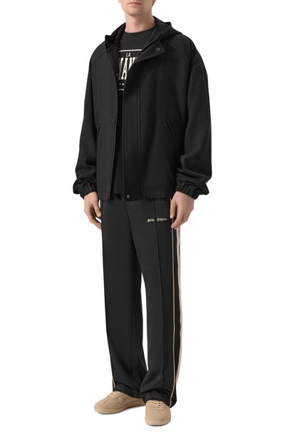 Хлопковая футболка PALM ANGELS черного цвета по цене 22500 руб., арт. PAMAA003JR004, фото 2 Хлопковая футболка PALM ANGELS, арт. PAMAA003JR004, фото 2
