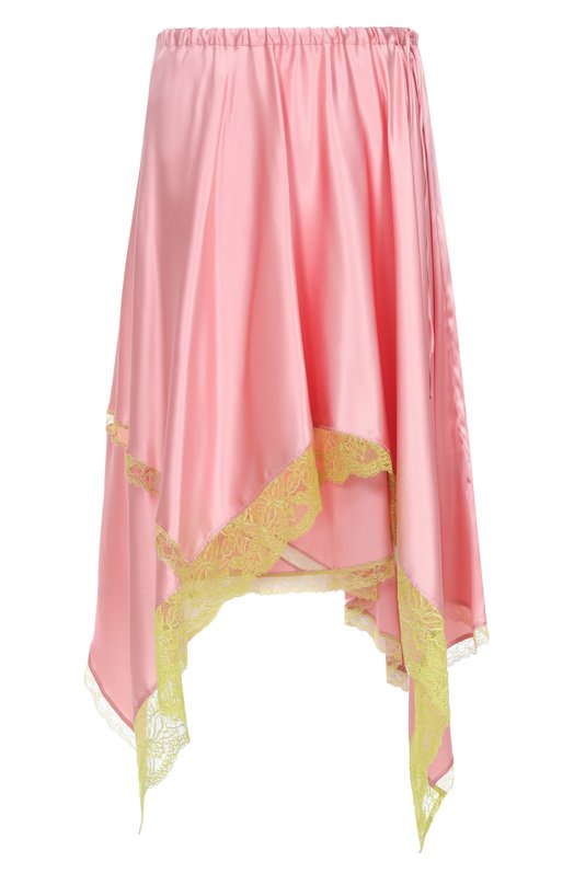 Атласная юбка Dries Van Noten 251-010802-1032 Розовый 251-010802-1032
