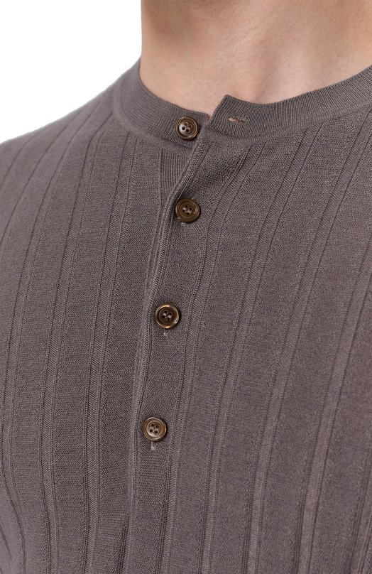 Джемпер из кашемира и шелка Brioni UMFW0L/PDK04 Бежевый  UMFW0L/PDK04 Фото 5