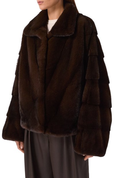 Шуба из норки MVST, арт. M055/MINK MAHOGANY, фото 3
