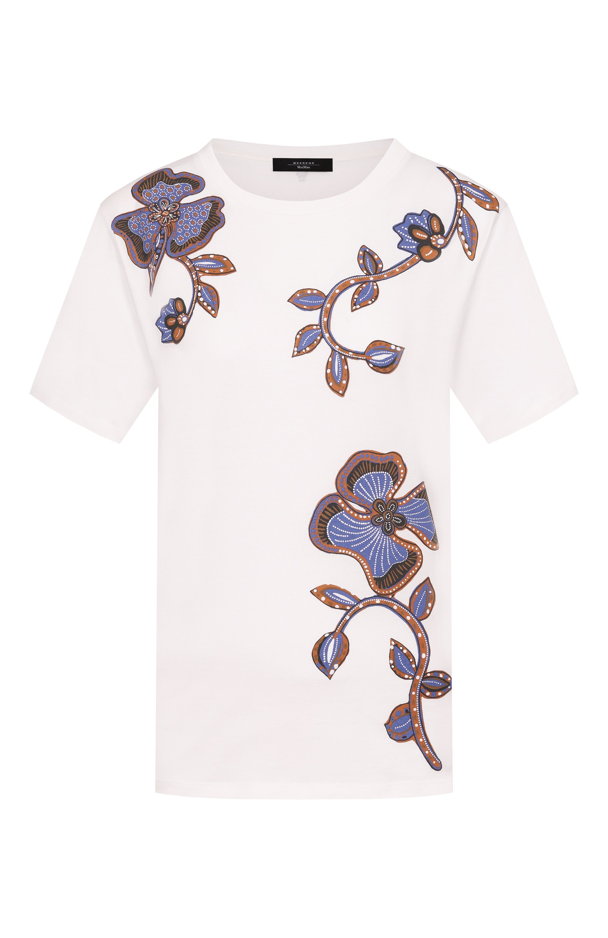 Хлопковая футболка WEEKEND MAX MARA, арт. WKDPANTERA, фото 1