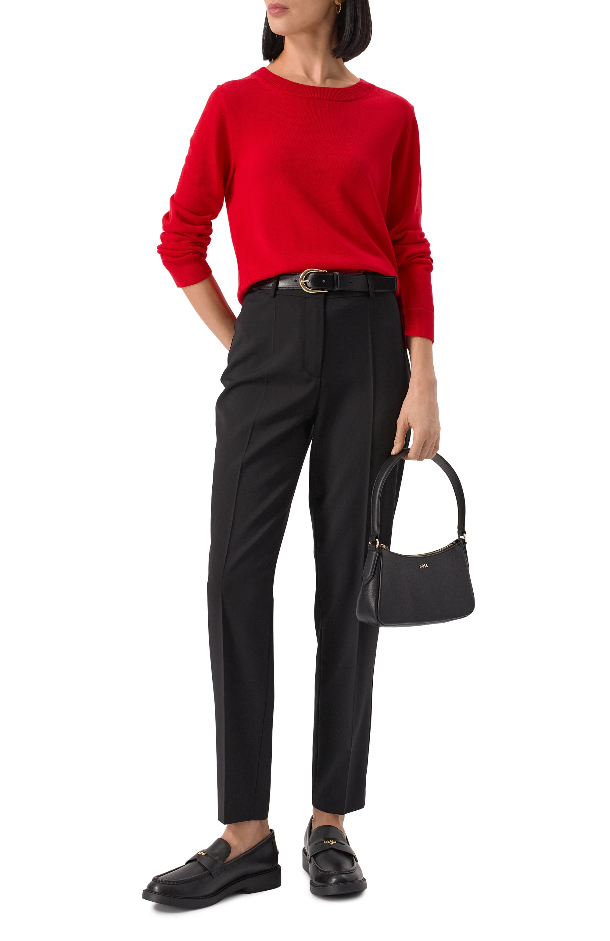 Шерстяные брюки BOSS, арт. 50490051, фото 2