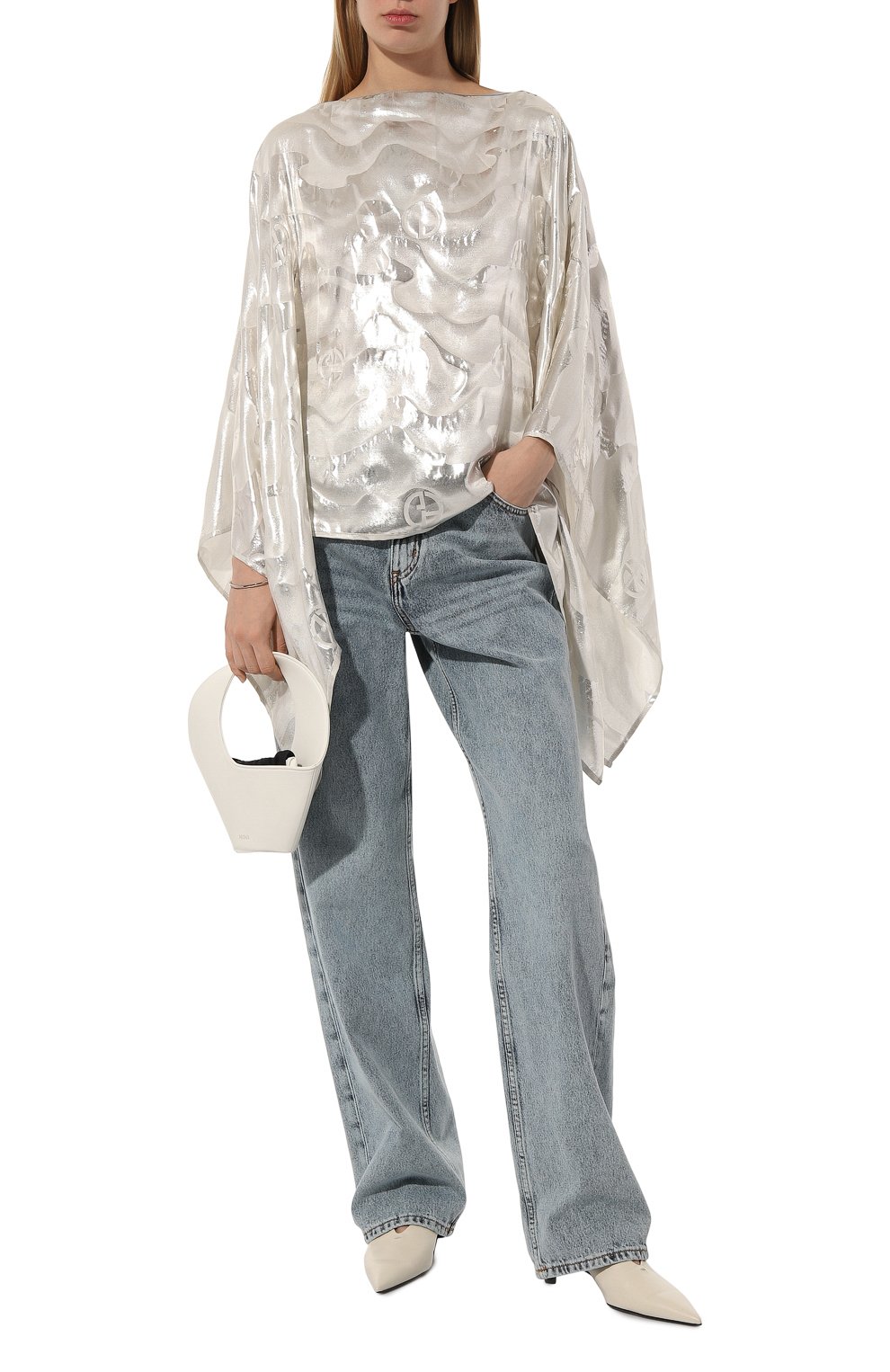 Шелковая накидка GIORGIO ARMANI, арт. 795603/4R129, фото 2