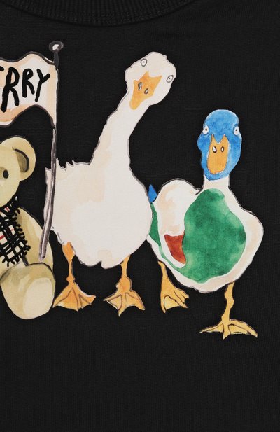 Хлопковый свитшот BURBERRY, арт. 8112508, фото 3