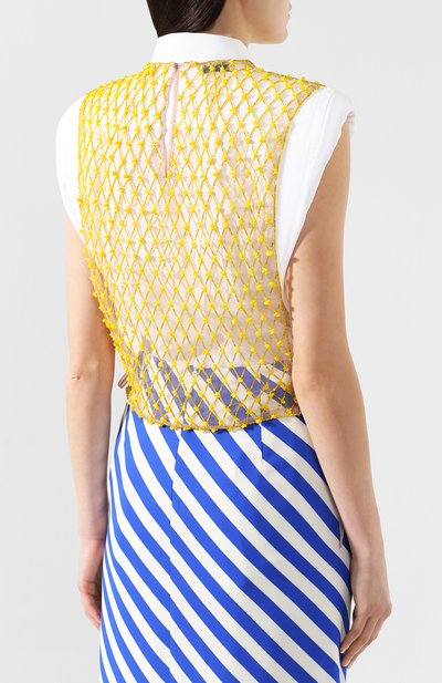 Топ с декоративной отделкой DRIES VAN NOTEN, арт. 191-10603-7296, фото 4