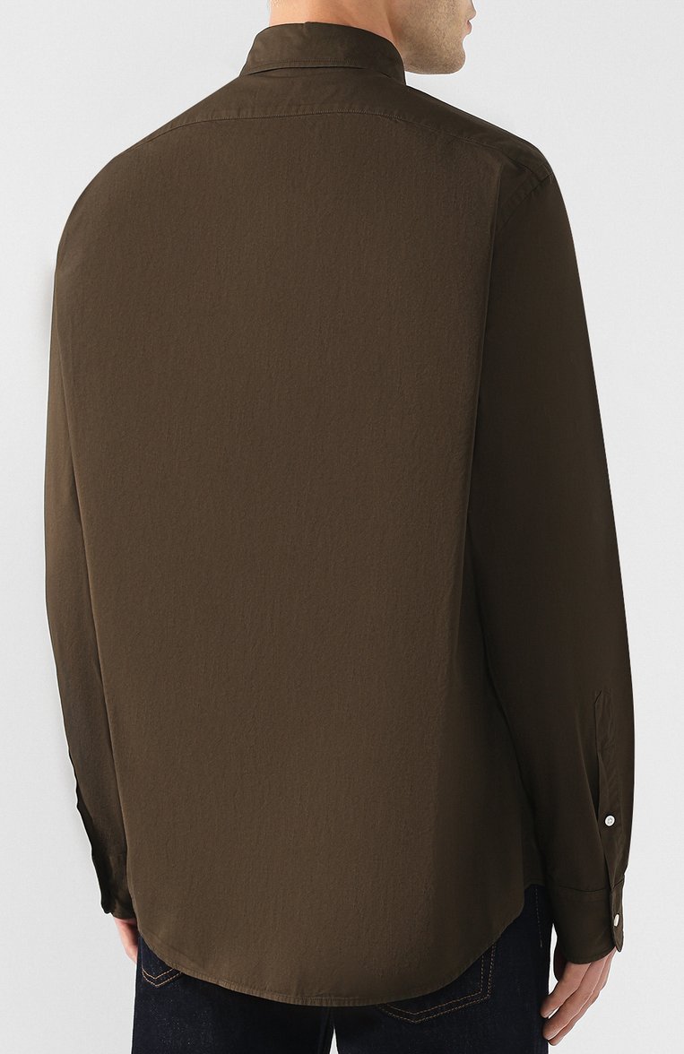Хлопковая рубашка с воротником кент RALPH LAUREN, арт. 790721005, фото 1