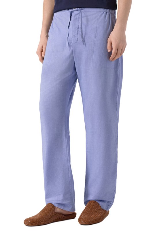 Хлопковые домашние брюки Roberto Ricetti PATASCA LUNG0/LX35613 Синий  PATASCA LUNG0/LX35613 Фото 3