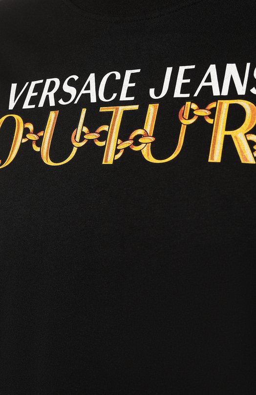 фото Хлопковая футболка versace jeans couture