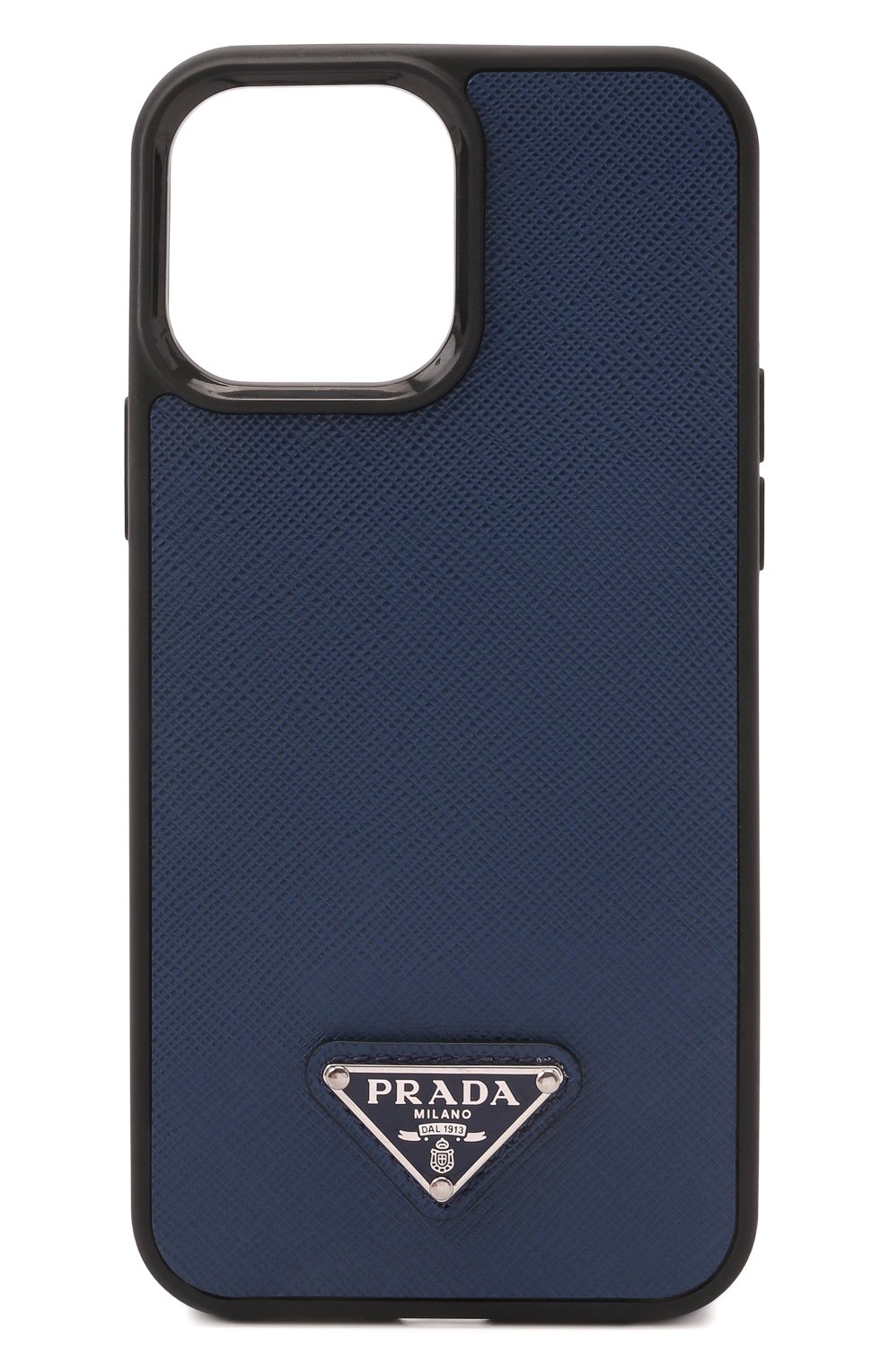 Кожаный чехол для iphone 13 pro max PRADA синего цвета по цене 32500 руб., арт. 2ZH150-QHH-F0016, фото 1 Кожаный чехол для iphone 13 pro max PRADA, арт. 2ZH150-QHH-F0016, фото 1