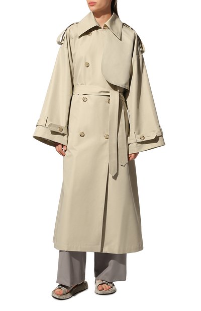 Двубортный тренч  LESYANEBO, арт. FW22/H-465/LT, фото 3