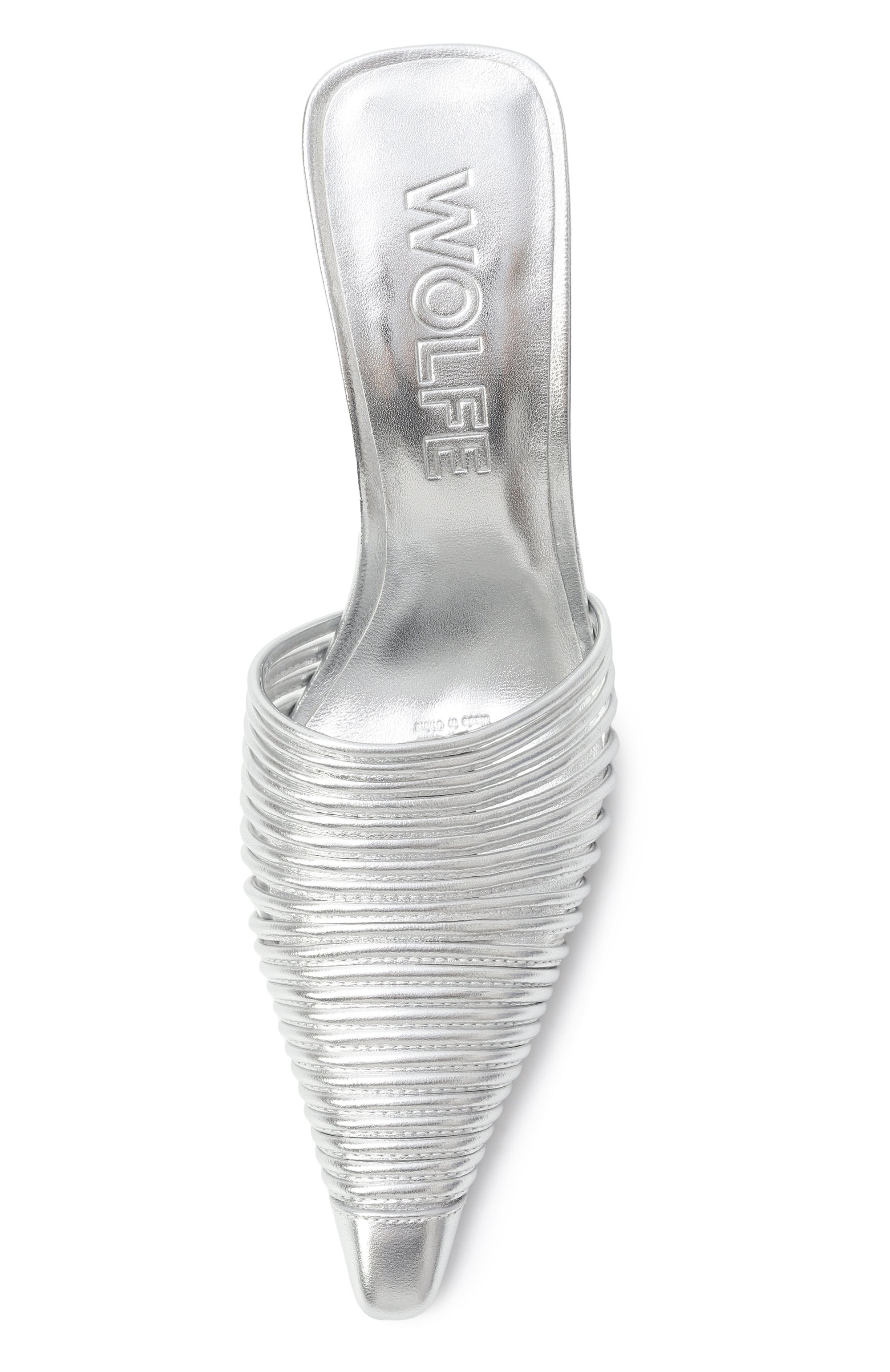 Кожаные мюли chromed NAKED WOLFE, арт. CHR0MED/LEATHER, фото 6