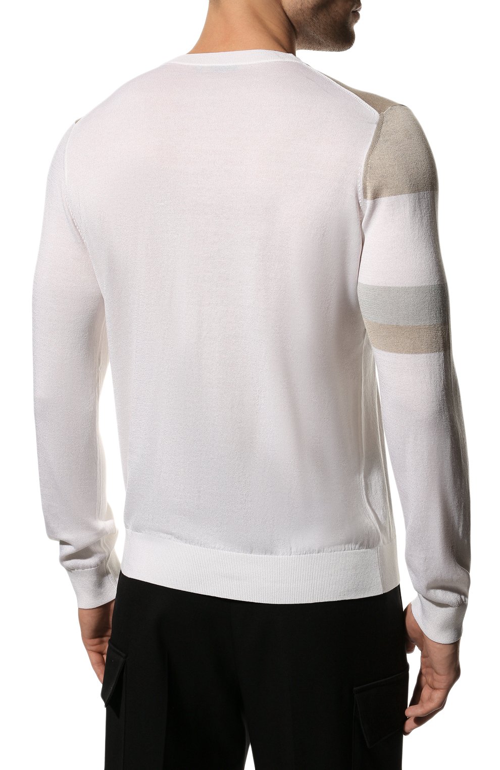 Джемпер из хлопка и шелка ZILLI, арт. MBX-RN050-CILI1/ML01, фото 4