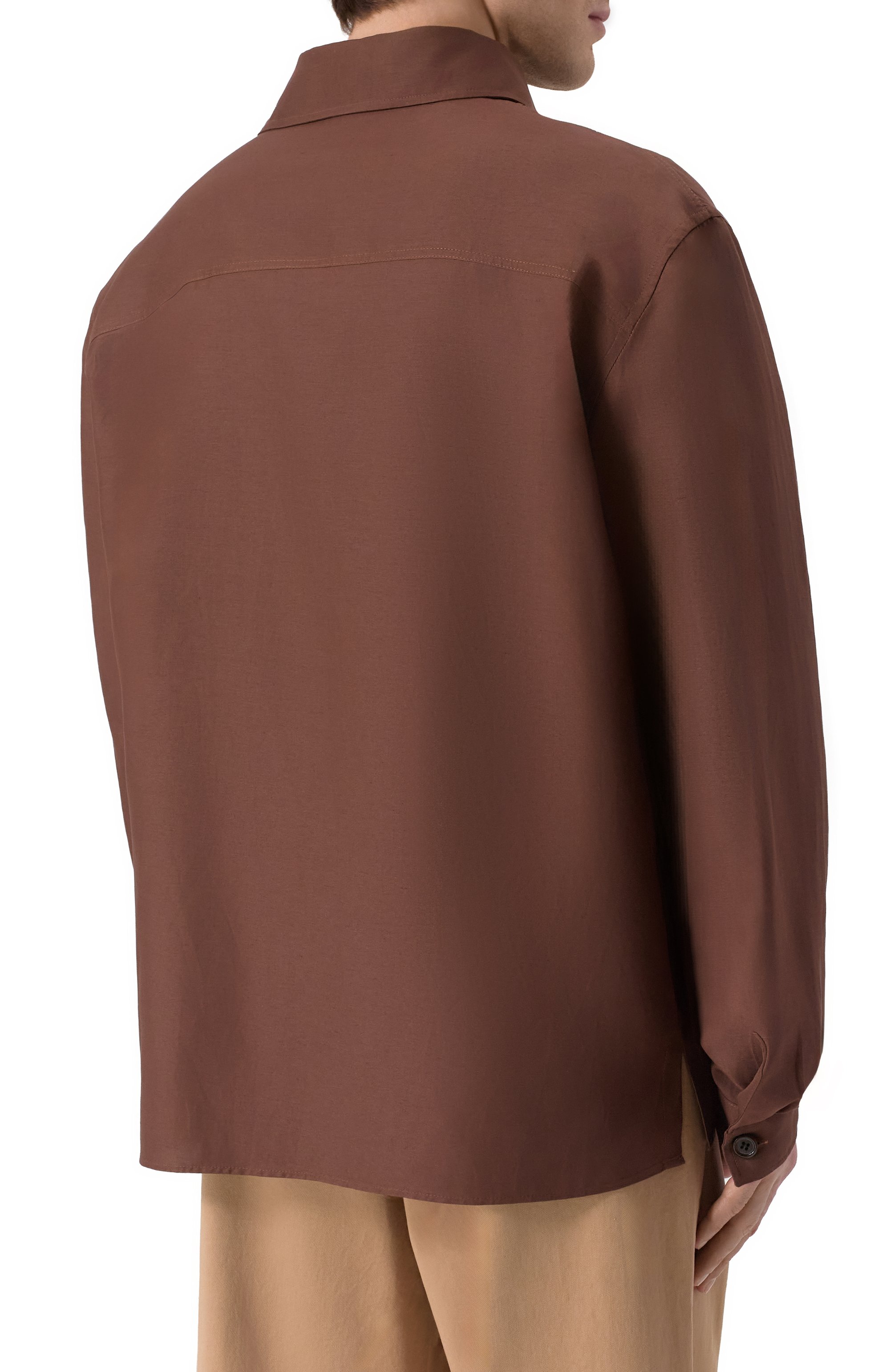 Рубашка из вискозы и льна LANEUS, арт. S6LAMASI072, фото 4