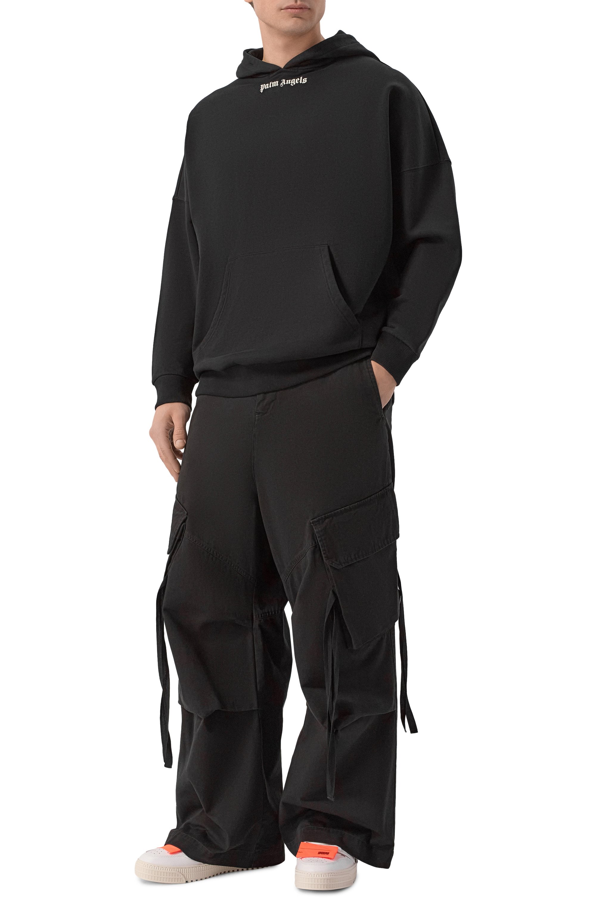 Хлопковое худи PALM ANGELS, арт. PMBB036S26FLE001, фото 2