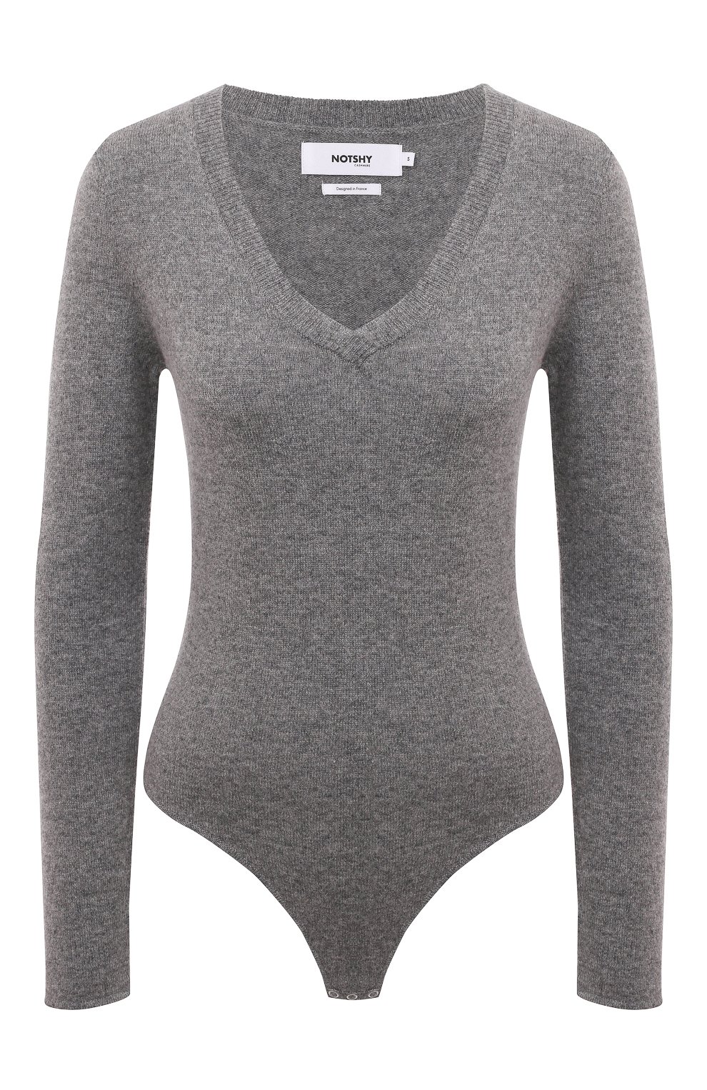 Боди из шерсти и кашемира NOT SHY серого цвета по цене 20800 руб., арт. 4103002, фото 1 Боди из шерсти и кашемира NOT SHY, арт. 4103002, фото 1