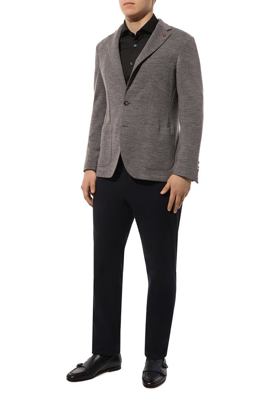 Пиджак из шерсти и хлопка Sartoria Latorre JD74/JG072 Серый  JD74/JG072 Фото 2