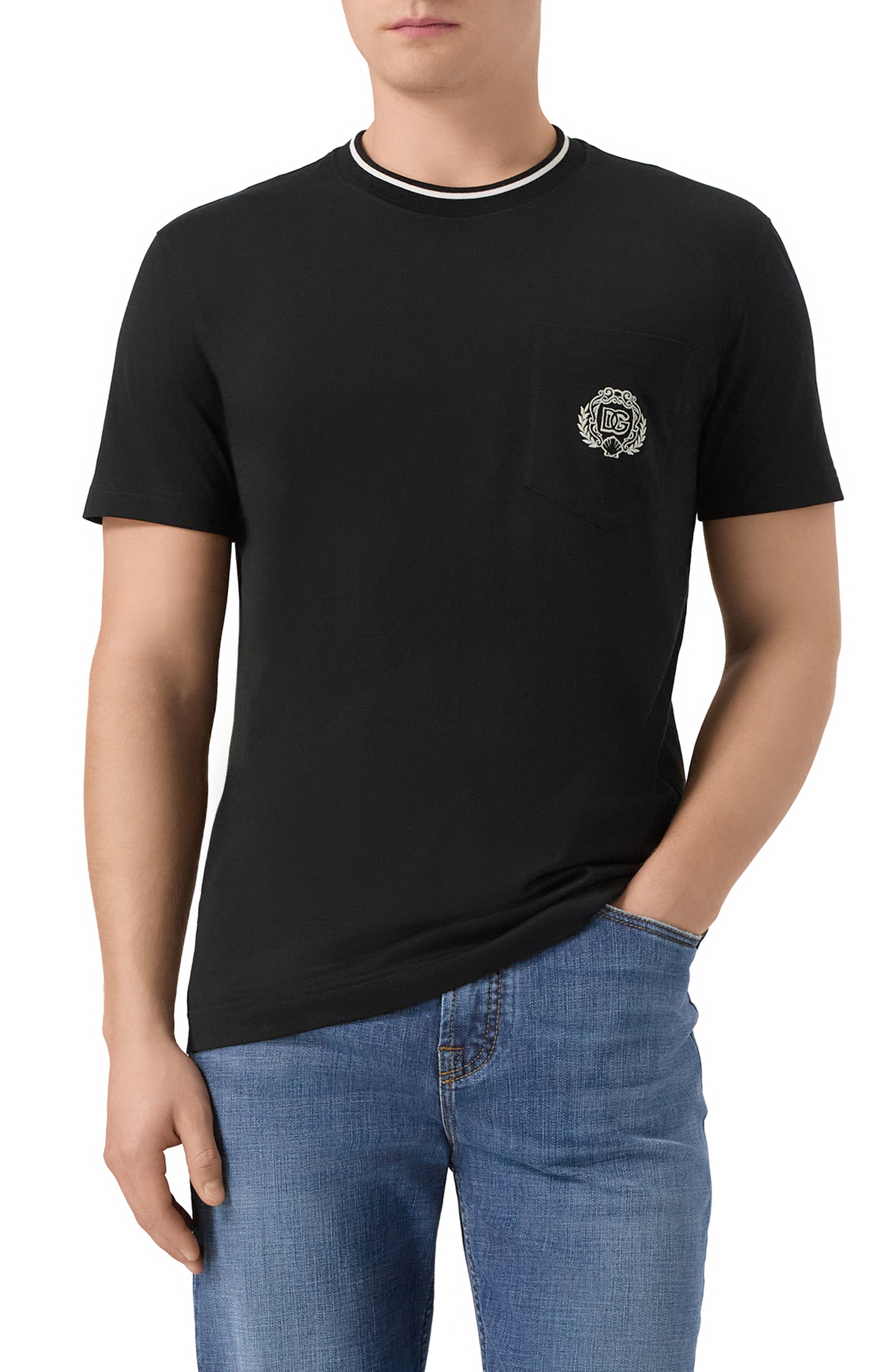 Хлопковая футболка DOLCE & GABBANA, арт. G8RA2Z/FU7EQ, фото 3