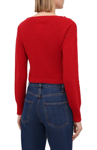 Кашемировый пуловер PHILOSOPHY DI LORENZO SERAFINI красного цвета по цене 40900 руб., арт. A0912/702, фото 4 Кашемировый пуловер PHILOSOPHY DI LORENZO SERAFINI, арт. A0912/702, фото 4