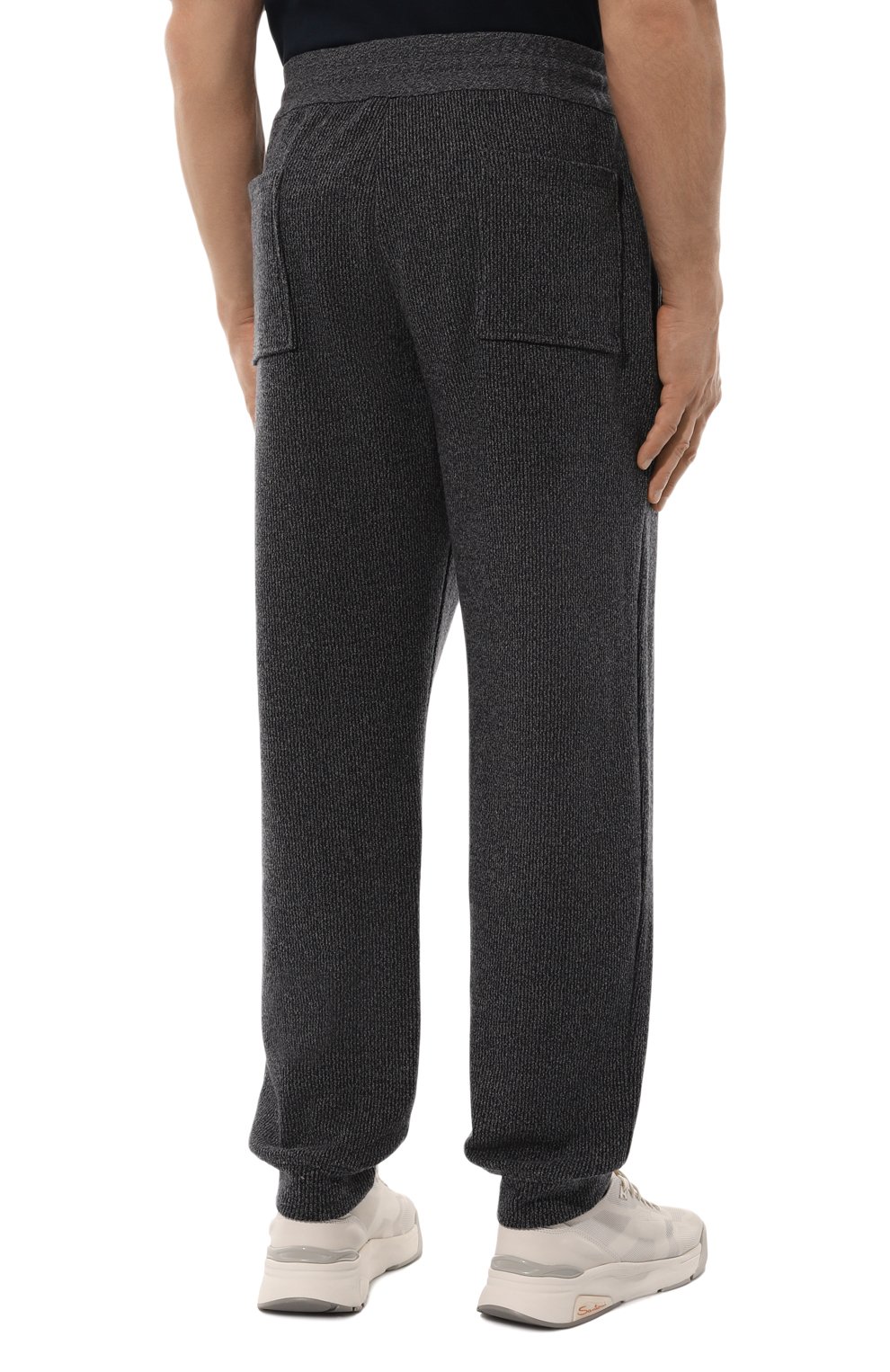 Джоггеры из шерсти и хлопка CORTIGIANI синего цвета по цене 148500 руб., арт. 1AF605, фото 4 Джоггеры из шерсти и хлопка CORTIGIANI, арт. 1AF605, фото 4