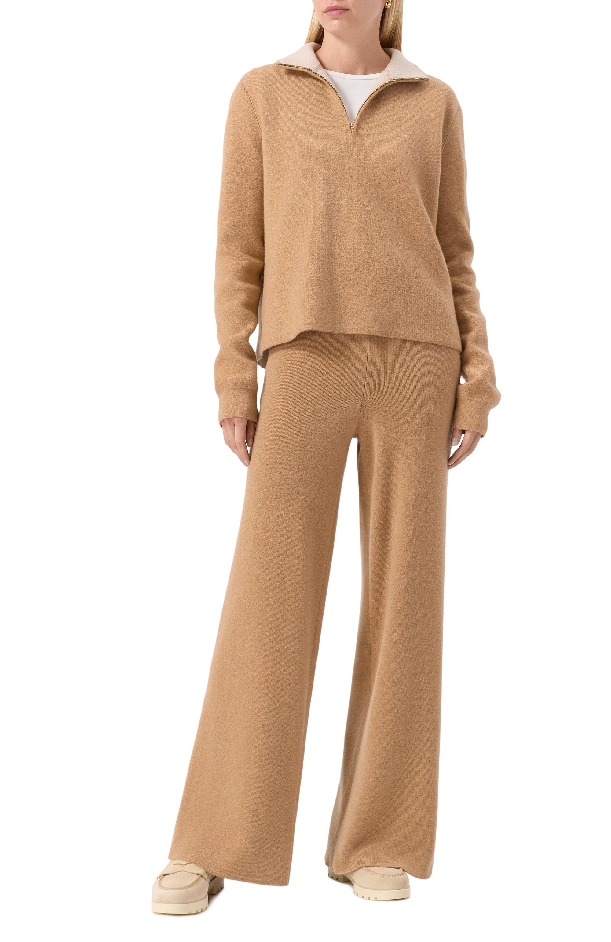 Кашемировые брюки MVST бежевого цвета по цене 146500 руб., арт. MKNP022/ME23022, фото 2 Кашемировые брюки MVST, арт. MKNP022/ME23022, фото 2