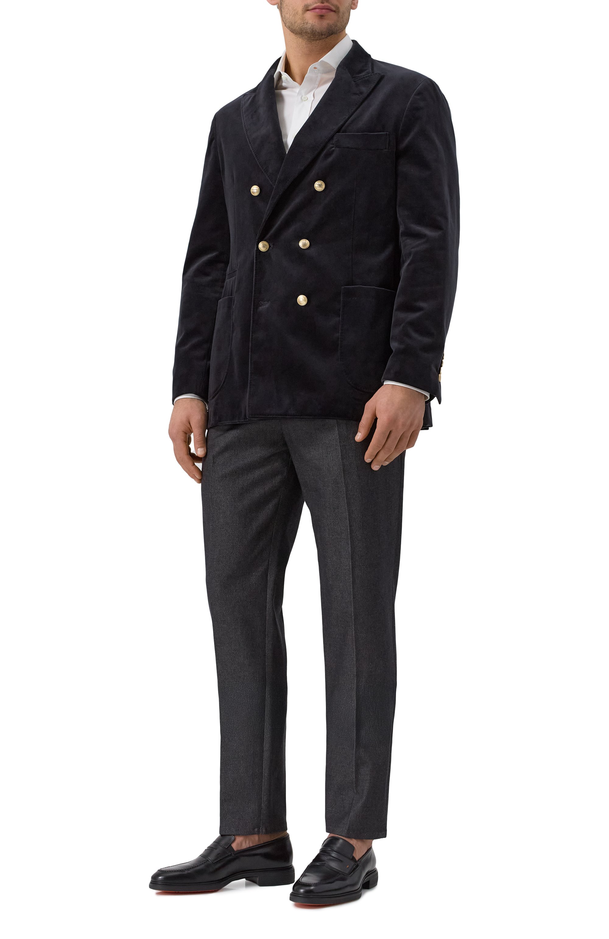 Бархатный пиджак BRUNELLO CUCINELLI, арт. ML4797BBDE, фото 2