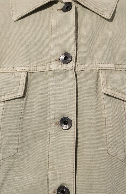 Джинсовая куртка Brunello Cucinelli ML9962994 Зелёный  ML9962994 Фото 5