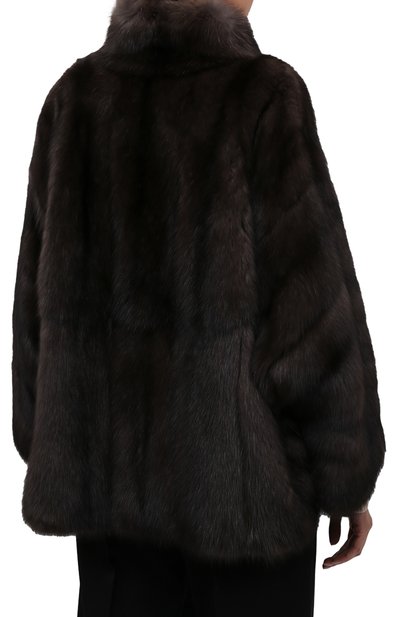 Шуба из меха соболя SIMONETTA RAVIZZA, арт. F01JA58Z1A/015, фото 4