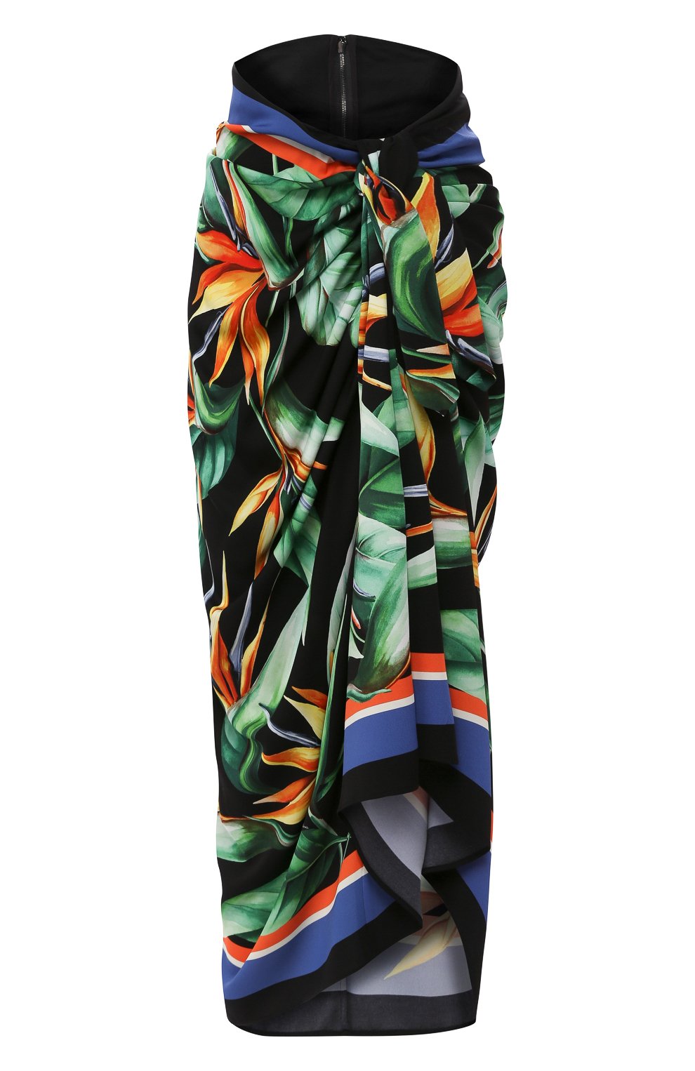 Шелковая юбка DOLCE & GABBANA разноцветного цвета по цене 113000 руб., арт. F4BV2T/FPAIL, фото 1 Шелковая юбка DOLCE & GABBANA, арт. F4BV2T/FPAIL, фото 1