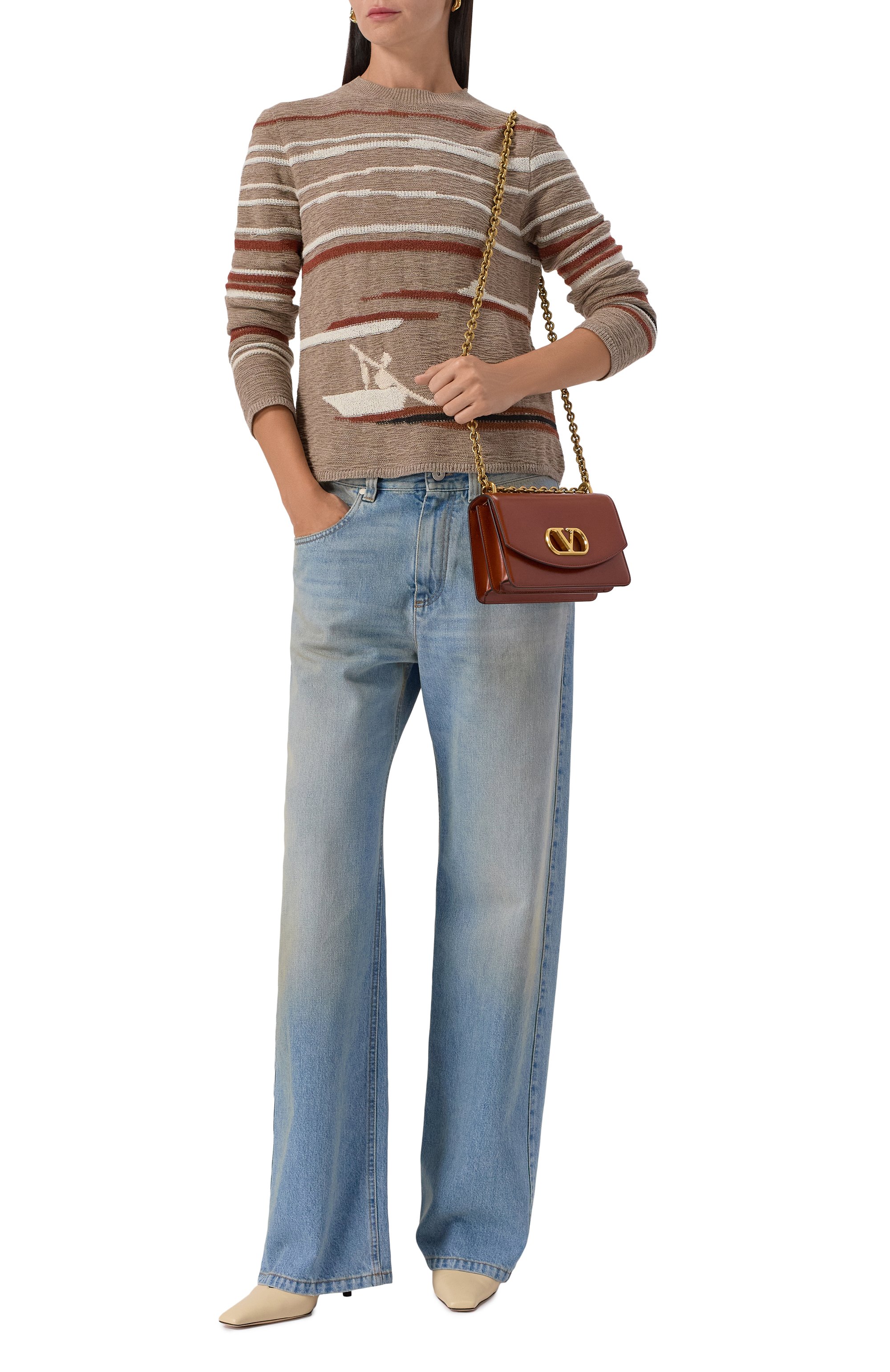 Сумка vain small VALENTINO коричневого цвета по цене 493000 руб., арт. 6W0B0R17/GCB, фото 7 Сумка vain small VALENTINO, арт. 6W0B0R17/GCB, фото 7