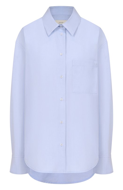Хлопковая рубашка Loulou de Saison LEE Голубой LEE