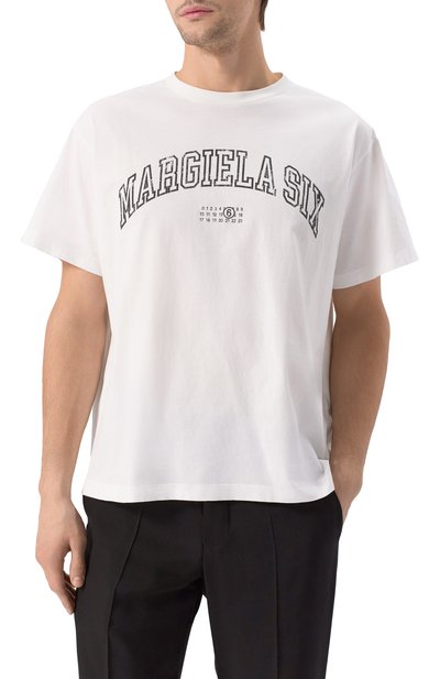 Хлопковая футболка MM6, арт. SH0GC0046/S24312, фото 3