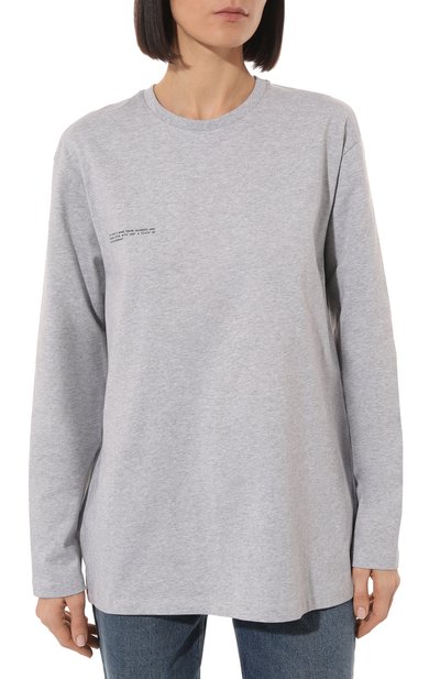 Хлопковый лонгслив PANGAIA, арт. SEAWEED FIBER LONG SLEEVE T, фото 3