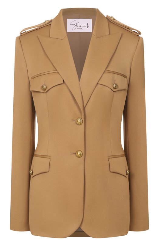 Шерстяной жакет Shervarli JA25-0017 Бежевый JA25-0017