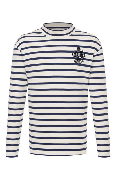 Мужская хлопковый лонгслив BALMAIN, арт. FH0EK038/GF30