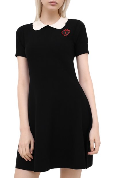 Платье REDVALENTINO черного цвета по цене 45850 руб., арт. UR3KD00T/58N, фото 3 Платье REDVALENTINO, арт. UR3KD00T/58N, фото 3