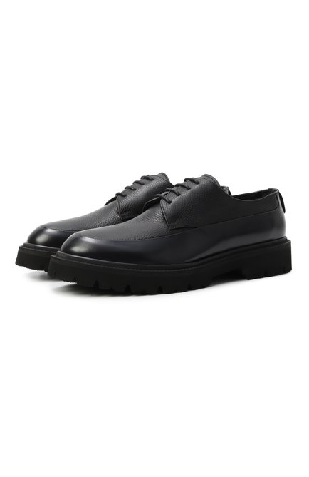 Мужские кожаные дерби KITON, арт. USSA394N0131803