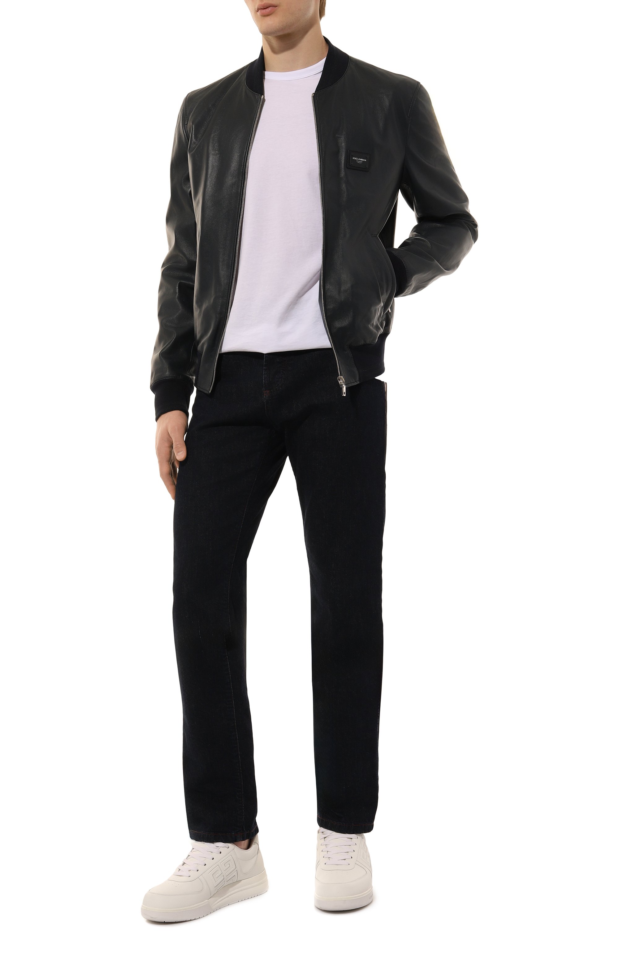 Кожаный бомбер DOLCE & GABBANA, арт. G9PB9L/FUL89, фото 2