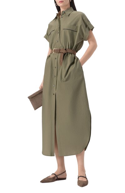 Хлопковое платье BRUNELLO CUCINELLI, арт. M0F79ARA51, фото 2