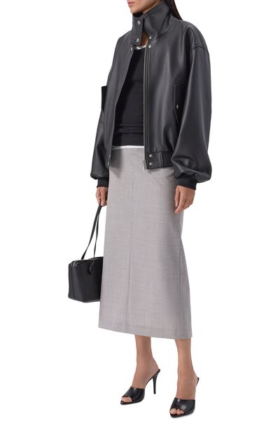 Кожаный бомбер BATS черного цвета по цене 160000 руб., арт. BTSJ_117, фото 2 Кожаный бомбер BATS, арт. BTSJ_117, фото 2