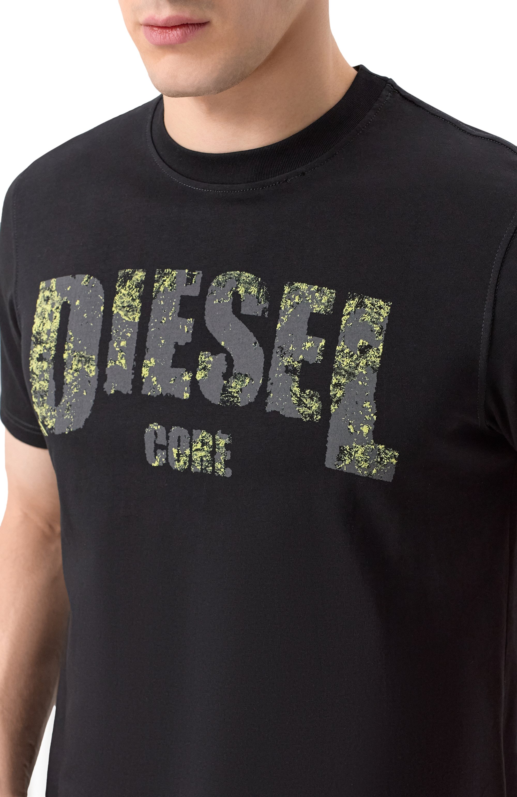 Хлопковая футболка DIESEL, арт. A17268/0PLAT, фото 5