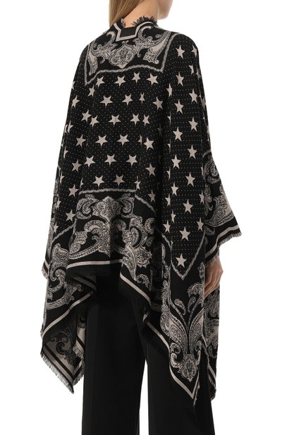 Пончо из вискозы и шерсти BALMAIN, арт. CF1XL065/VE34, фото 4