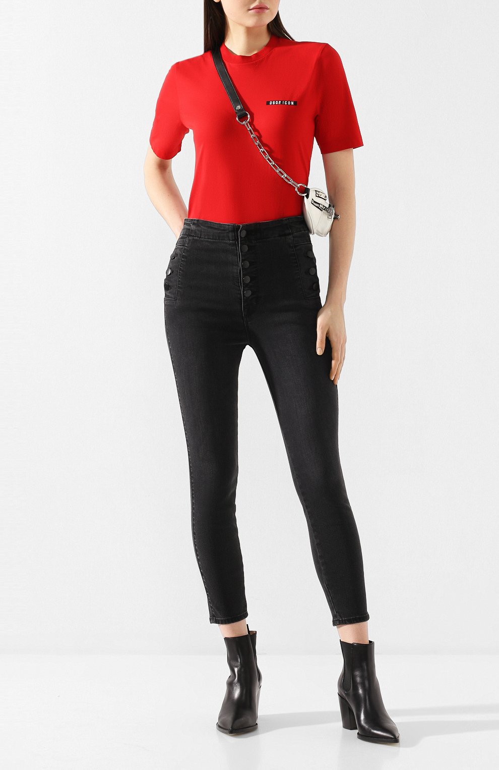 Хлопковая футболка DSQUARED2, арт. S80GC0002/S23009, фото 2