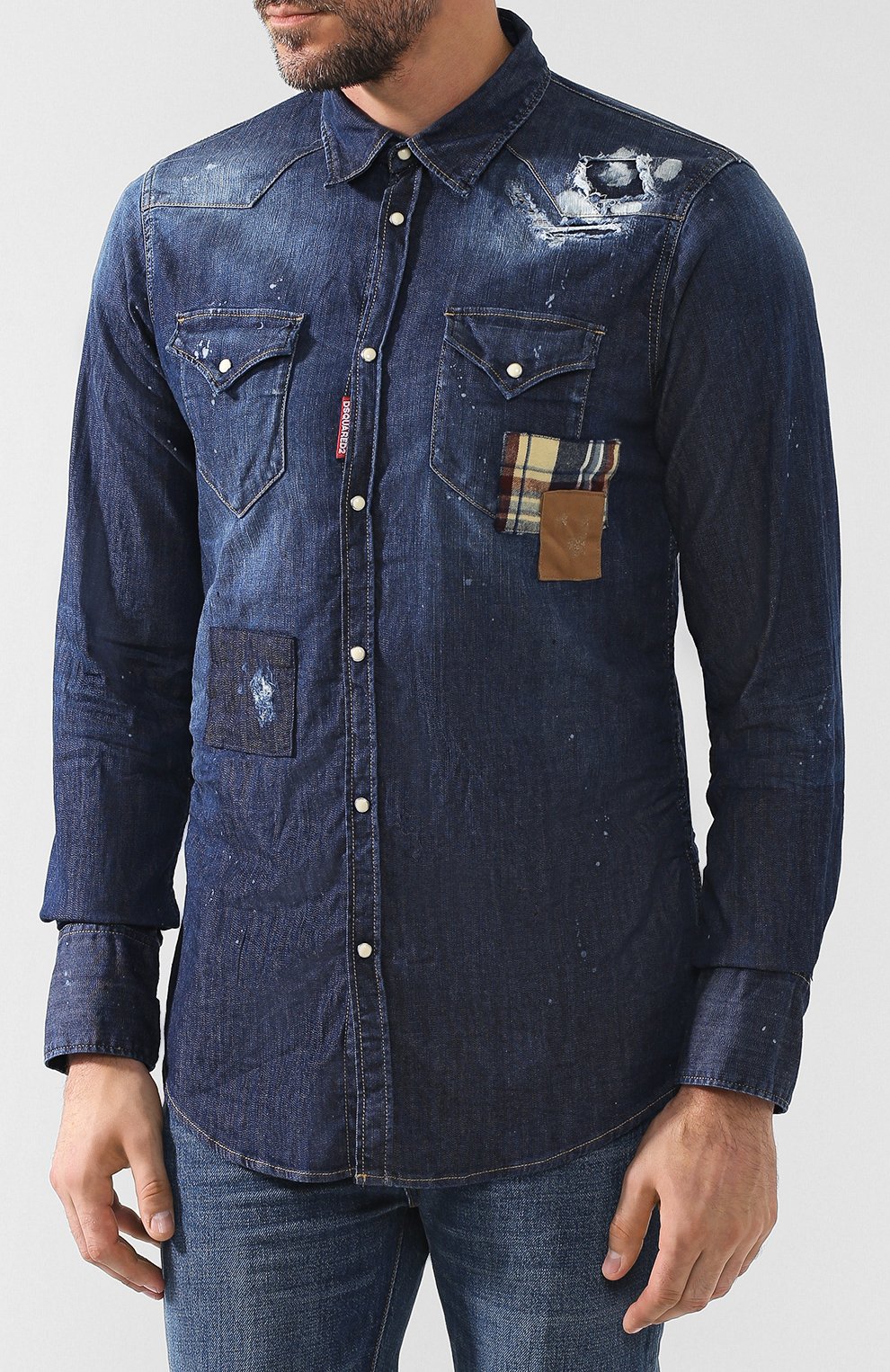 Джинсовая рубашка на кнопках DSQUARED2, арт. S74DM0159/S30341, фото 3
