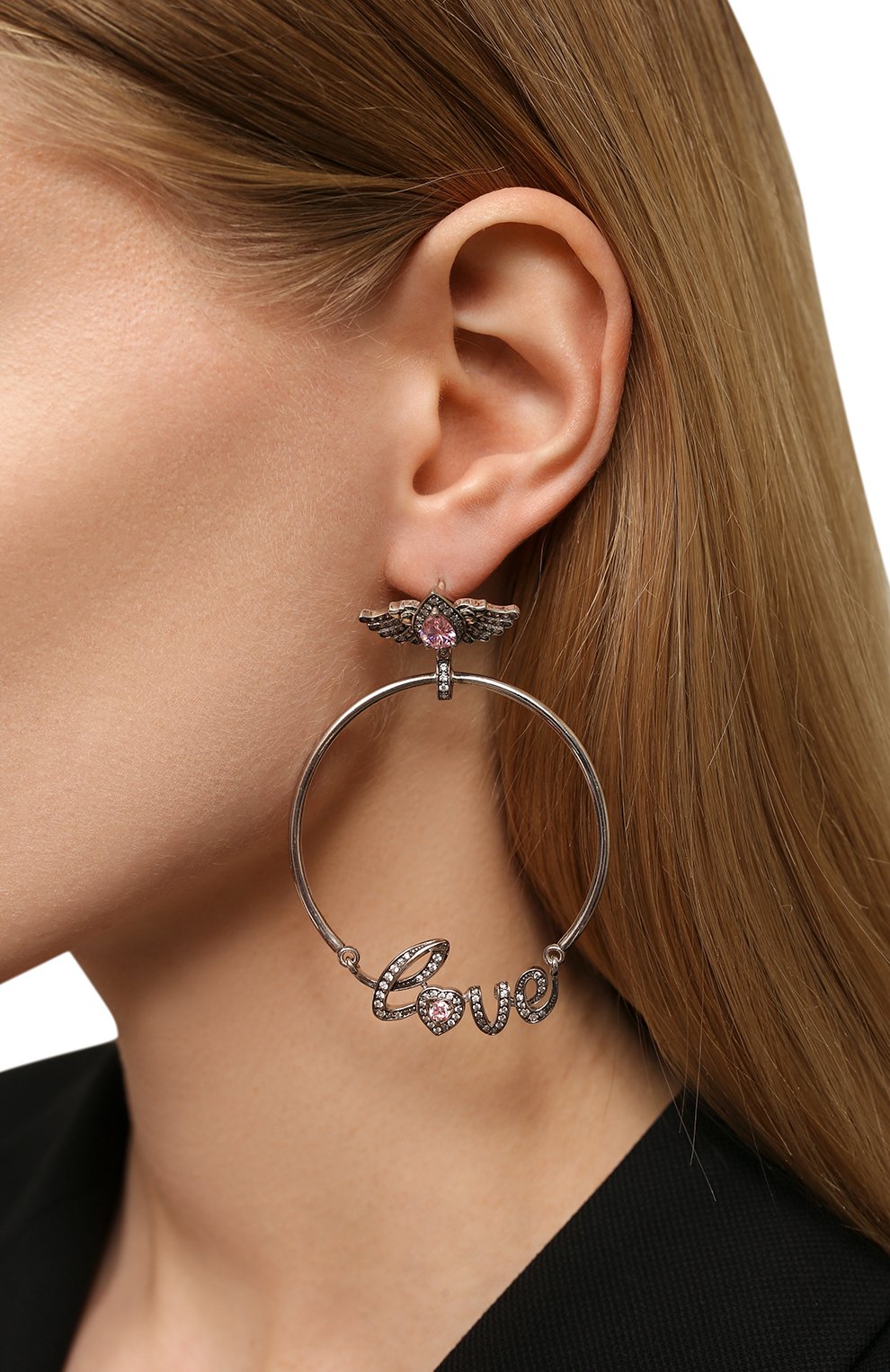 Серьги love and peace QUEENSBEE, арт. 201383, фото 3