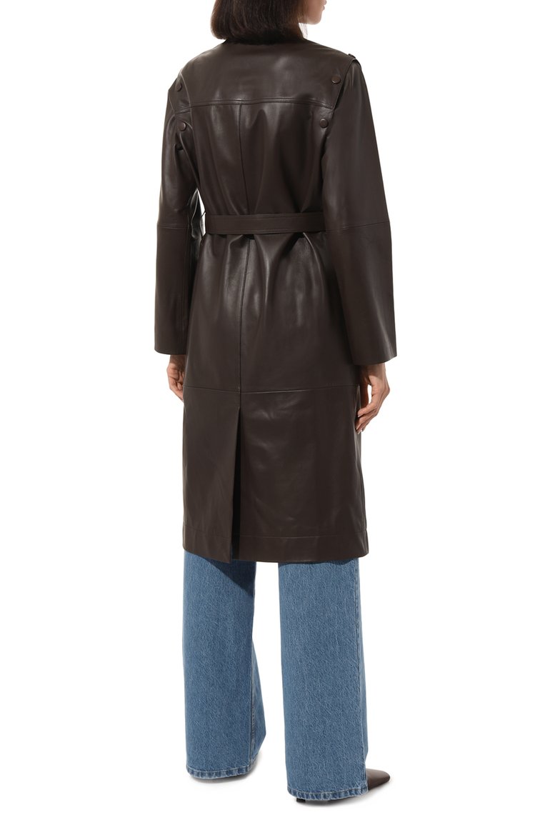 Кожаный плащ YVES SALOMON, арт. 23EYG22011APXX_SET, фото 4