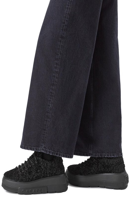 Текстильные кеды Nexus Casadei 2X078A071N/C2188 Чёрный  2X078A071N/C2188 Фото 2