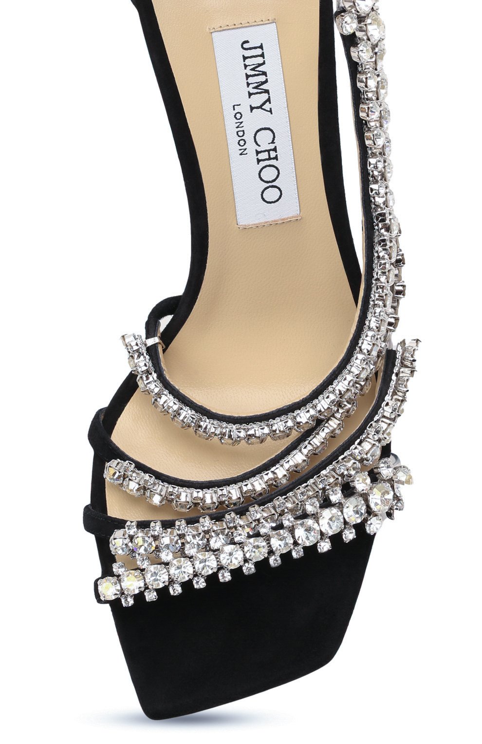 Кожаные босоножки josefine 100 JIMMY CHOO, арт. J0SEFINE 100/SIW, фото 6